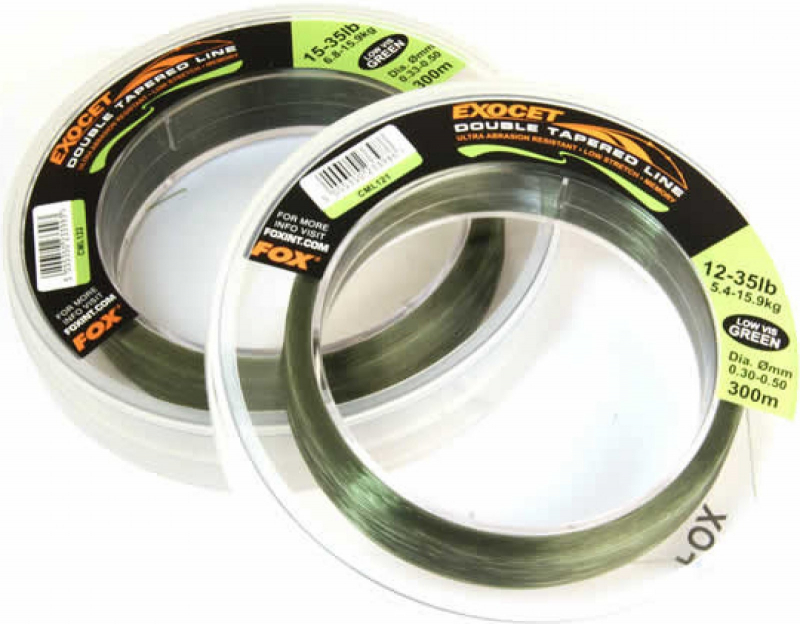 Vlasec Fox Exocet Double Tapered Line Green 300m/0,30-0,50 mm