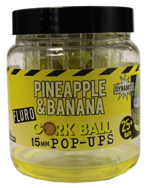plávajúca nástraha Dynamite Baits Pineapple & Banana Fluro Cork Ball