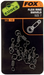 Obratlky Fox Flexi Ring Swivels Size 7