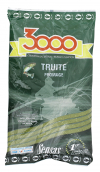 Krmivo Sensas 3000 Truite Formage (pstruh fluo zelen syr)