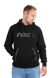 Mikina Fox Black/Camo Print Hoody