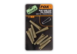Prevleky na zvesky Fox Slik Lead Clip Tail Rubbers Size 10