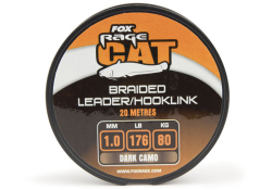 Fox Rage Cat Braid Leader/Hooklink Dark Camo 20m