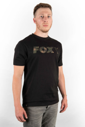 Triko Fox Black / Camo Logo