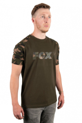 Triko Fox Raglan Khaki/Camo Sleeves T-shirt