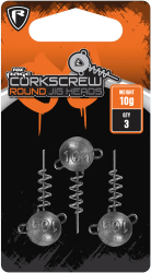 Zavtavacia hlavika Fox Rage Corkscrew Round Jig Head X3