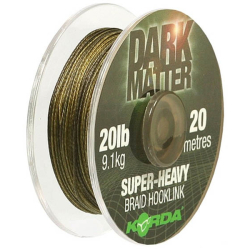 Ndvzcov nrka Korda Dark Matter Super Heavy Braid Hooklink 15lb 20m