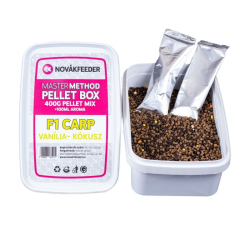 Pelety NovkFeeder Master Method Pellet Box F1 Carp Vanilka Kokos