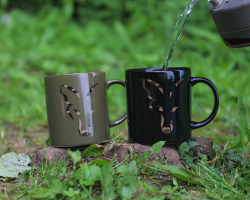 Hrnek Fox Green and Camo Head Ceramic Mug 350ml