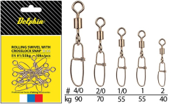 Karabnka s obratlkom Delphin Rolling swivel with Crosslock snap B-04