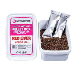 Pelety NovkFeeder Master Method Pellet Box Red Liver