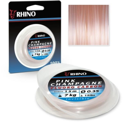 Rhino Fluorocarbon Pink Champagne 15 m