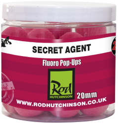 Plvajci boilies Rod Hutchinson Secret Agent Fluoro Pop Up 20mm