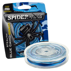 šnúra Spiderwire Stealth Smooth Blue Camo 8 / modrá kamufláž 150m