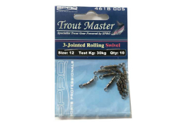 Obratlky Spro Trout Master 3-Jointed Rolling Swivel